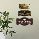 Fancy No Soliciting Seriously it is Very Annoying Wall or Door Sign