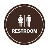 Signs ByLITA Circle All Gender Restroom Sign