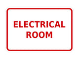 Signs ByLITA Classic Framed Electrical Room