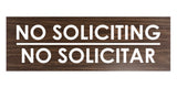 Signs ByLITA Basic No Soliciting No Solicitar Sign