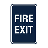 Portrait Round Fire Exit Sign