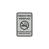 ByLITA Tobacco Free Workplace No Smoking, Vaping Or Smokeless Tobacco Sign