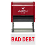 Red Bad Debt Self-Inking Office Rubber Stamp
