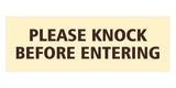 Signs ByLITA Basic Please Knock Before Entering