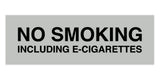 Signs ByLITA Basic No Smoking Including E-Cigarettes Sign