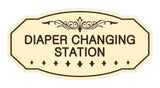Victorian Diaper Changing Station Sign