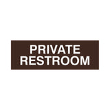 Basic Private Restroom Door / Wall Sign