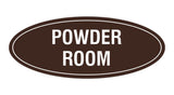 Signs ByLITA Oval Powder Room Sign