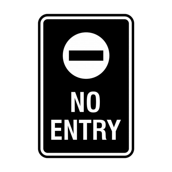 Portrait Round No Entry Sign – Signs ByLITA