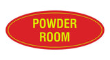 Signs ByLITA Oval Powder Room Sign
