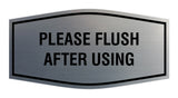 Fancy Please Flush After Using Wall or Door Sign