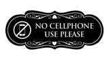 Signs ByLITA Designer No Cellphone Use please Sign