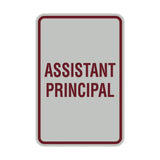 Portrait Round Assistant Principal Sign