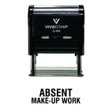 ABSENT Make-up Work Teacher Self Inking Rubber Stamp