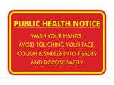 Classic Framed Public Health Notice Wash Your Hands Sign