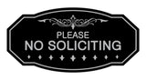 Signs ByLITA Victorian Please No Soliciting Sign