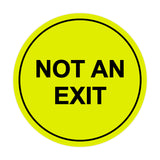 Signs ByLITA Circle Not An Exit Sign