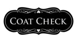 Signs ByLITA Designer Coat Check Sign
