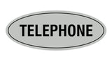 Oval TELEPHONE Sign