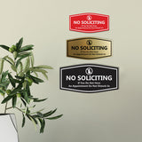 Fancy No Soliciting If You Do Not Have An Appointment Do Not Disturb Us Wall or Door Sign