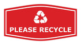 Fancy Please Recycle Wall or Door Sign