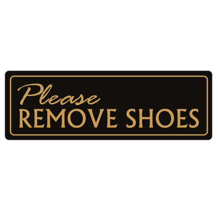 Standard Please Remove Shoes Wall Door Sign
