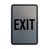 Portrait Round Exit Sign