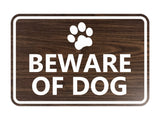Signs ByLITA Classic Framed Beware of Dog Sign
