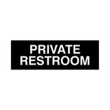 Basic Private Restroom Door / Wall Sign