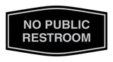 Signs ByLITA Fancy No Public Restroom Sign