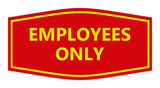 Fancy Employees Only Sign