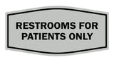 Signs ByLITA Fancy Restrooms For Patients Only Sign