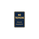 Signs ByLITA Portrait Round no trespassing private property Sign
