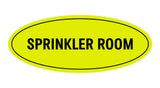 Oval Sprinkler Room Sign