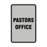 Signs ByLITA Portrait Round Pastors Office Sign