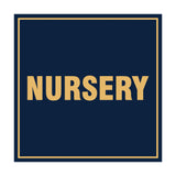 Square Nursery Sign with Adhesive Tape, Mounts On Any Surface, Weather Resistant