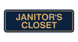 Standard Janitor's Closet Sign