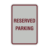 Signs ByLITA Portrait Round Reserved Parking Sign with Adhesive Tape