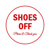 Signs ByLITA Circle Shoes off Please Thank you Sign
