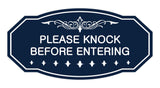 Victorian Please Knock Before Entering Sign