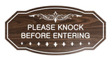 Victorian Please Knock Before Entering Sign