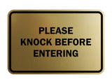 Signs ByLITA Classic Framed Please Knock Before Entering