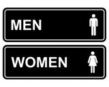 Standard Men Women Restroom Sign (Set of 2)
