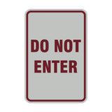 Portrait Round Do Not Enter Sign