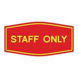 Fancy Staff Only Sign