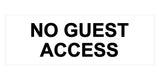 Signs ByLITA Basic No Guest Access Sign