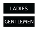 Signs ByLITA Basic Ladies and Gentlemen Sign Set