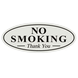 Oval NO SMOKING Thank You Sign
