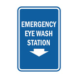 Portrait Round Emergency Eye Wash Station Sign