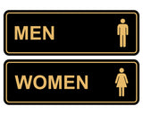 Standard Men Women Restroom Sign (Set of 2)
